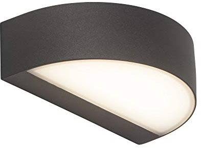 AEG MONIDO LED Wandleuchte Lotuseffekt 20,7 cm Anthrazit/Weiss