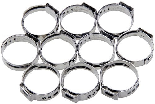 10 Universal 1 Ohr Schlauchschellen/Klemmschelle(1-Ohr-Klemmen) Leitungsschelle Schlauchklemmen Leitungsschellen-Sortiment aus 304SS EDELSTAHL Spannbereich 28.4-31.6 mm