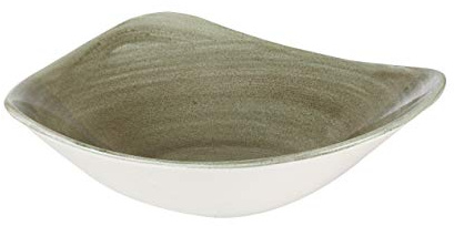 Churchill Stonecast -Triangle Bowl Schüssel- 60cl, Farbe wählbar (Burnished Green)
