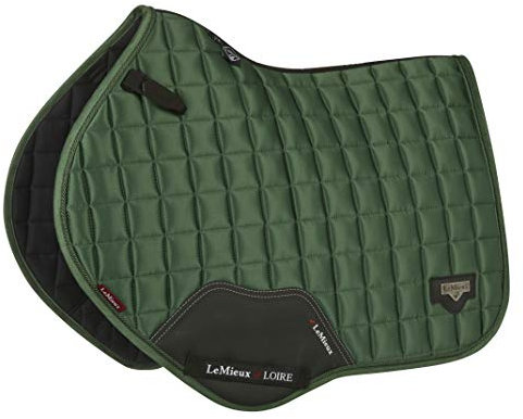 LeMieux Loire Classic Satin Close Contact Square Sattelauflage, Hunter Green, Large