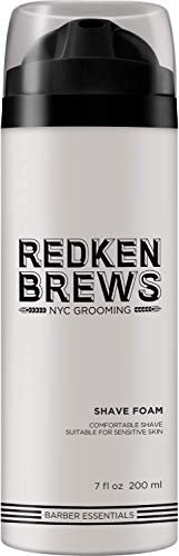 Redken Brews Shave Foam, Schonende Rasiercreme für alle Hauttypen, 200 ml