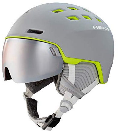 HEAD Rachel Helm 2021 Grey/Lime, XS/S