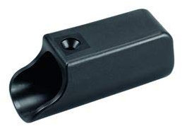 4 Gleiter/Kappen Gleitkappen für Stahlrohrtische Rundrohre, Kunststoff, Schwarz (30 mm, Ohne Filz)