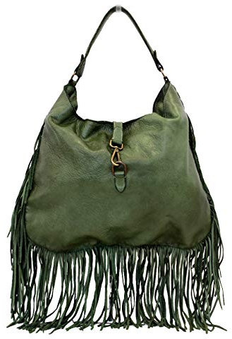 BZNA Bag Napoli grün Italy Designer Damen Handtasche Ledertasche Schultertasche Tasche Leder Shopper Neu