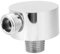 G1/2 Brass Shower Hose Connector, Hand Shower Adapter with Shower Outlet Elbow Round Shape Connector Accessories