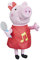 Peppa Pig Grunz-mit-Mir-Peppa, Singende Plüschpuppe mit rotem Kleid und Schleife, singt 3 Lieder, ab 3 Jahren geeignet