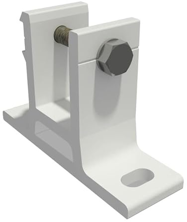 VANA SPP058, 40mm, Aluminium, weiß, 4-Stück, Markisen Wandhalterung Wandkonsole mit Befestigung