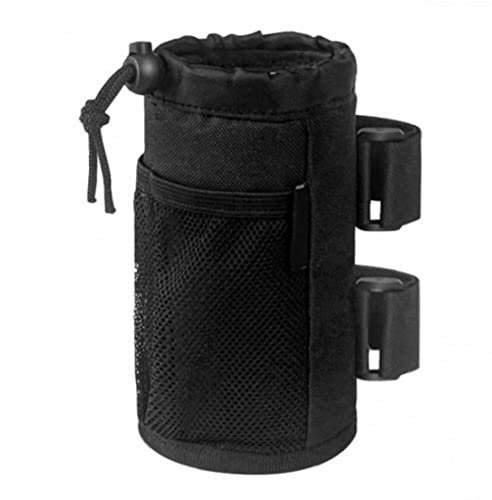 Lipfer Cup Holder, Roll Bar Cup Holder for Wheelchair Scooter Walker Rollator Bike and Boat Cup Drink Holder with Mesh Pockets and Straps