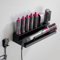 DYOUen Wandhalterung Curling Halter Organizer Stand Lagerregal für Dyson Airwrap, Edelstahl ohne Stanzen Aufbewahrungshalter (Stil 1)