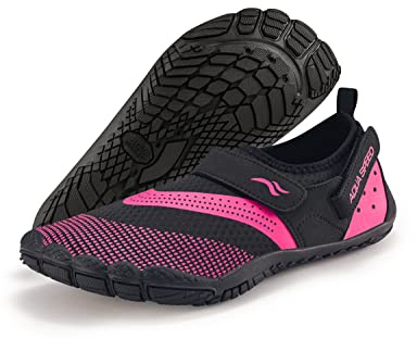 Aqua Speed Moderne Aqua Schuhe/Barfuss Schuh + Mesh Beutel | Super Flexible Profilsohle