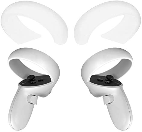 Halo Controller Protector für Meta/Oculus Quest 2 Zubehör, Anti-Bumping Silikon Ring Cover mit Schutz
