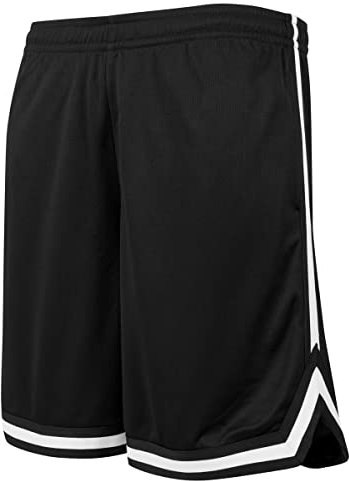 SNICE - White Stripes Mesh Shorts mit 2 Taschen - Größen S - 2XL (as3, Alpha, m, Regular, Regular)