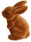 Amagogo Künstlicher Hase, Osterhase, Tierminiaturen, lebensechte, lebhafte Hasenfigur, beflockter Hase für Ostern, Garten, Fenster, Regale, Urlaub, Braun 19cmx11cmx7cm