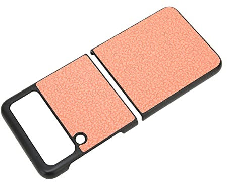 Handyhülle für Galaxy Z Flip 3, Essential Handyhülle, Handy-Schutzhülle mit Präzisem Schnitt, PU-Leder-Handyhülle für Galaxy Z Flip 3 Klapphandy (Rosa weiches Kissen)