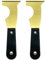 WEDO 2pcs Messing Puttmesser Set, 64mm Lackkratzmesser mit Bakelit Griff, 5-in-1 Messing Multi-Tool, Drywall Messer, Schaber Werkzeug für Gips Schaben Drywall Finishing, 200mm Länge