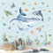 decalmile Wandtattoo Unter dem Meer Wal Wandaufkleber Unterwasserwelt Delphin Meeresschildkröte Ozean Wandsticker Babyzimmer Badezimmer Kinderzimmer Wanddeko