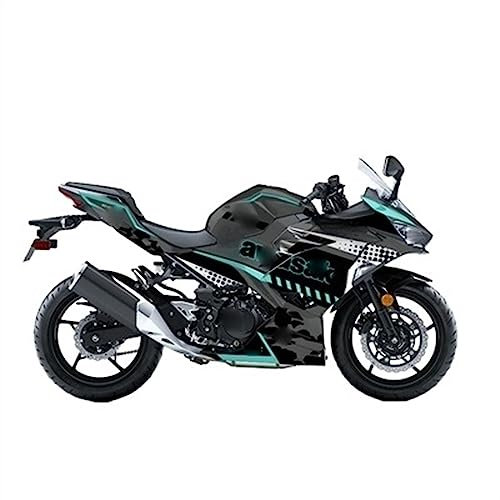 BATTTX Motorrad Ganze Verkleidung Aufkleber Kit Für K&awasaki Für NINJA400 Für Ninja 400 Karosserie Aufkleber (Color : 2)