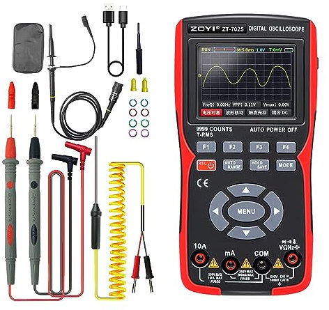 Digitales Oszilloskop-Multimeter, Auto-Diagnosegerät mit 7,1 cm Farbbildschirm-Messung für Autoreparatur, Farbbildschirm-Oszilloskop