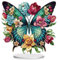 DISDADA DIY 5D Diamond Painting Schmetterling Aufsteller, Diamant Malerei Tischdeko Kunst Set, für AnfäNger Hausgeschenk Familie Deko Geschenk (Schmetterling)