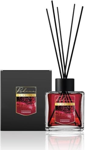 Profumatore con bastoncini in legno,diffusore ambiente 500ml Vino Rosso, Lunga Durata - Profumo per Ambienti Elegante Persistente