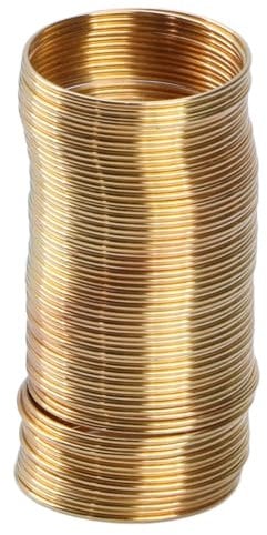 FUXIU 50 Loop Metal Wire Memory Steel Wire for Jewelry Making Beading Bracelet Earrings Findings Bangles Necklace Rings