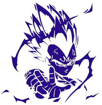 Cartoon Wandaufkleber Anime Home Dekoration Anime Poster Wandbild Vinyl Wandtattoos Jungenzimmer Dekor Wandtattoos-S-28x28cm-Dark Blue