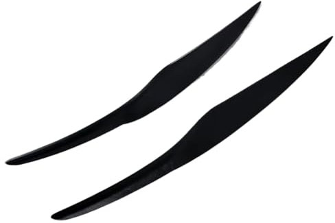 DEMULAX Glasfasermatte, schwarze Grundierung, Scheinwerfer, Augenbrauen, Augenlider, Autoaufkleber, for Ford, for Fiesta MK7 2009–2012, Frontscheinwerfer-Augenbrauen Autoscheinwerferverkleidung