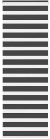 vidaXL Doppelrollo Schwarz 70x200 cm Stoffbreite 65,9 cm Polyester