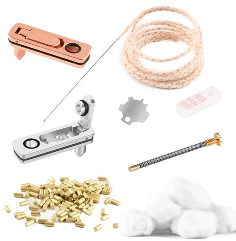 Zubehör für Zippo Fluid Feuerzeug & Einsatz - Ersatz Ersatzteile Reparatur Set inkl. Watte, Feuerstein,Metall Dichtung,Docht mit Führungsnadel, Filz, Schraubenfeder und Schraubwerkzeug (True Utility)