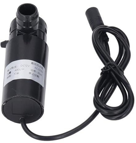 DC 12V Tauchpumpe mit Solarzirkulationssystem, 10 M Förderhöhe, 400 L/h Pumprate, für Springbrunnen, Schwimmbäder, Aquarien