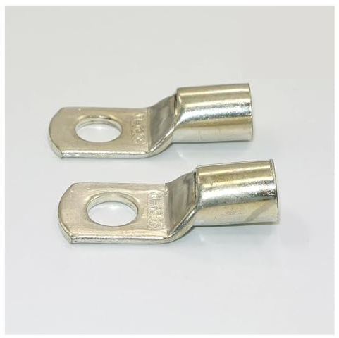 10/30/50PCS Ring Terminal Cable Shoes Lugs 6-50mm2 Tinned Copper Lug Wire eye Connectors Terminals Lugs Wire Copper(SC25-10,30Pcs)