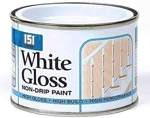 DIOXSTAR 151 Coatings Non-Drip Paint, Quick-Drying, Long-Lasting Protection, DIY Projects, Ideal For Wood, Metal, Interior And Exterior Use, 180ml, (White Gloss Non Drip)