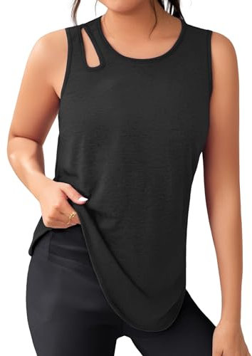 Gyabnw Sport Tank Top Damen Fitness Sommer Sporttop Ärmellos Sportshirt Sportoberteil Gym Yoga