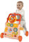 Girello per bambini 2in 1,Passeggino, girello, girello musicale, volante con musica, quattro ruote, l'assistente perfetto per i primi passi del bambino-rosa
