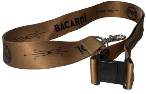 Generisch Bacardi Schlüsselband – Edles Braun mit Logo