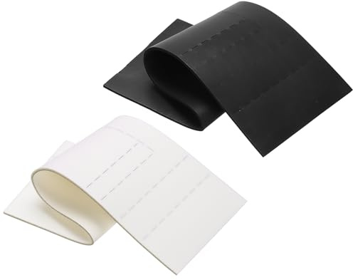 PATIKIL 2pcs 5.1 x 17 x 0.12 Inch Keyboard Sound Dampening Foam, Keyboard Foam Switch Pads, Gasket Switches Dampener for Mechanical Gaming, Black/White