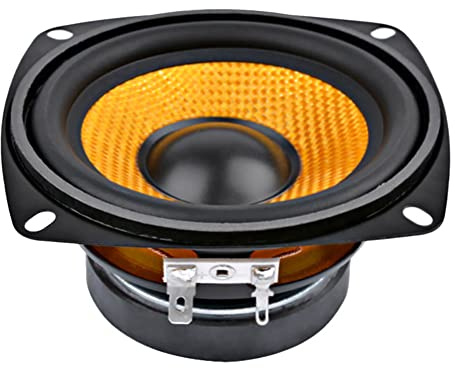 Ehwisbe 1Pc 4Inch Audio Portable Speaker 4 Ohm 15W Speaker DIY Professional Multimedia Subwoofer Speakers for Sound System