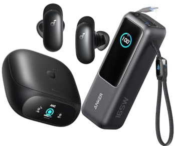 Anker Laptop Power Bank, 25,000mAh Portable Charger with soundcore 2026 New Anker Liberty 5 Pro