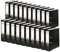 Original Falken 20er Pack PP-Color Kunststoff-Ordner. Made in Germany. 8 cm breit DIN A4 schwarz Ringordner Vegan Aktenordner Briefordner Büroordner Plastikordner Schlitzordner