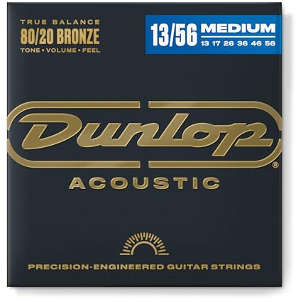 JIM DUNLOP - DAB1356 - Akustikgitarren-Saiten - Bronze 80/20 Medium 13-17-26-36-46-56