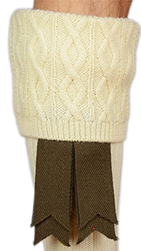 Wool Kilt Flashes Weathered Green