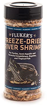Fluker's Freeze Dried River Shrimp, Nutrient-Packed, Ideal for Lizards, Reptiles, Birds, Fish, Hedgehogs, 1 Oz