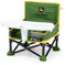 Bright Starts John Deere Pop 'N Sit Tragbare Sitzerhöhung, Bodensitz, für drinnen und draußen, handlich zusammenklappbar, grün und gelb, 6 Monate – 3 Jahre