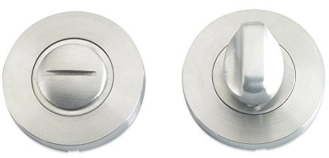 Zoo Hardware Privacy Lock Thumb Turn and Release in Stainless Steel - Polished Stainless Steel