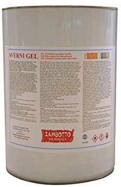 ZAMBOTTO VERNICI Sverniciatore Forte Gel Neutro Per Legno E Metallo Da 1 E 5 Litri, 5L