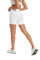 Promover Activewear-Shorts für Damen Kurze Leggings Blickdicht Radlerhose mit Taschen Hohe Taille Sporthose Trainieren Sportshorts Fitness Yoga Shorts Bauchkontrolle 4-Wege-Stretch Sommer Hotpants