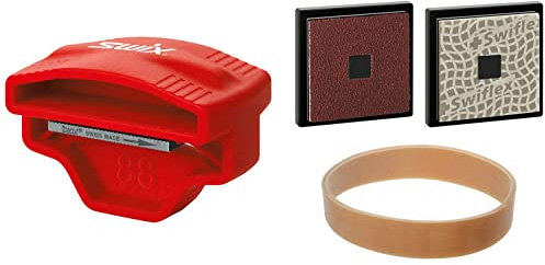 Swix Unisex-Erwachsene Pocket Edger Kit Kantenschärfer, Rot/Ausflug, einfarbig (Getaway Solids), Hand Held