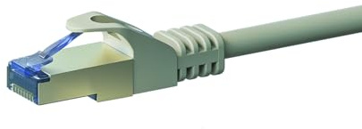 Danicom CAT 6a Netzwerkkabel LSOH - S/FTP - 0,50 m - Grau | POE, Ethernet, LAN, Patchkabel, Datenkabel, RJ45 - für Serverschränke, Switches, Router, Modems!