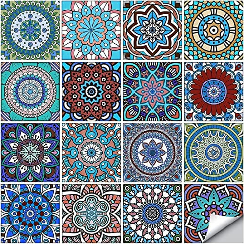 HKTOPCNE 16 Adesivi da Parete Quadrati per Piastrelle in 3D Decalcomania Mosaico Decorazione per la casa e la Camera Fai da Te Adesivi per Piastrelle per Cucina Bagno Armadio (10 cm x 10 cm, Verde)