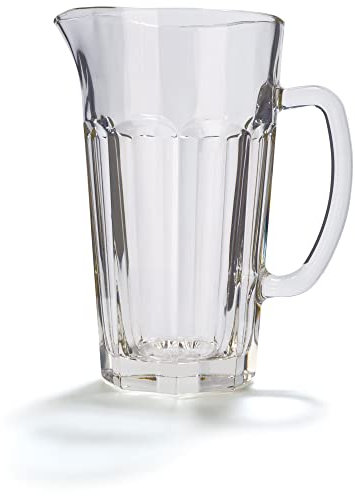Stölzle Lausitz Wasserkrug Glas Max Jug 6er Set/Stabiler Glaskrug 1,2 Liter/Hochwertiger Glas Krug und Karaffe Glas geeignet als Wasserkaraffe, Karaffe für Limonade, Saftkrug